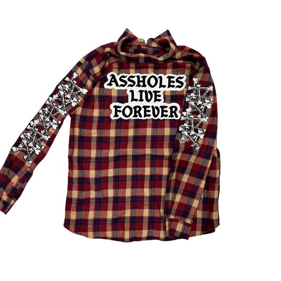 Assholes Live Forever Flannel - Picture 1 of 3